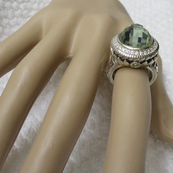 Seidengang Mint Quartz & Diamonique Ring - Picture 10 of 15